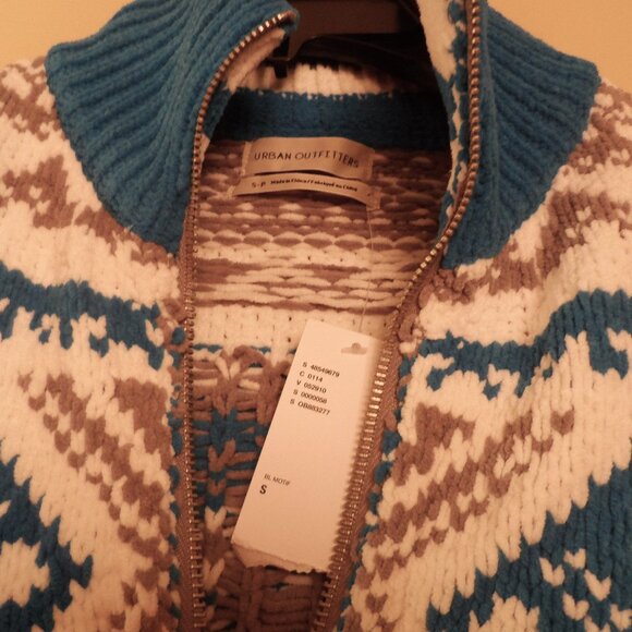 cardigan sweater with zipper size- S NEW - Picture 6 of 8